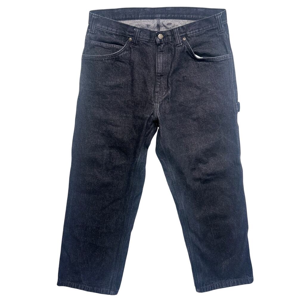 Vintage Ben Davis Jeans 36 Black Carpenter Wide Leg Baggy Workwear Kenya